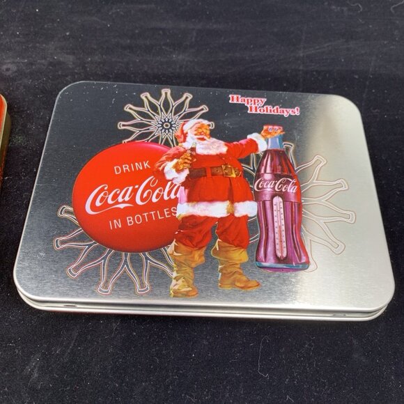 2 Coca-Cola Christmas Nostalgia Playing Cards 2008 1994 LE Keepsake Tins NOS Vtg - Picture 3 of 13